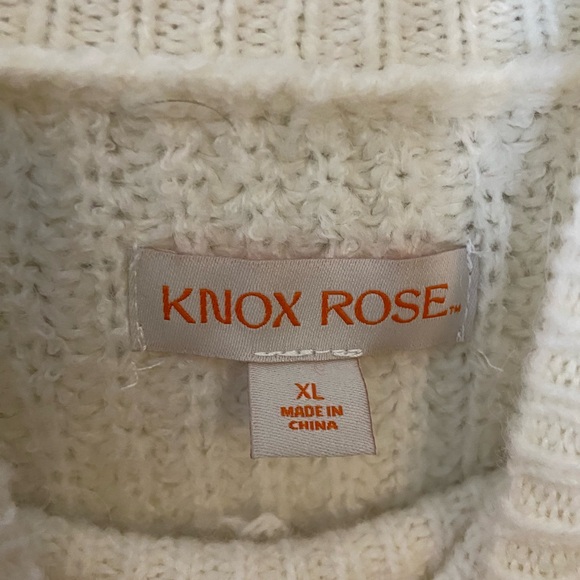 Knox Rose Mock Turtleneck Pullover Sweater Size XL - Picture 4 of 6